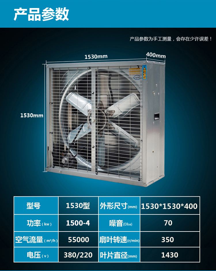 負(fù)壓風(fēng)機(jī) 工業(yè)降溫通風(fēng)的強(qiáng)力解決方案——以1530型為例